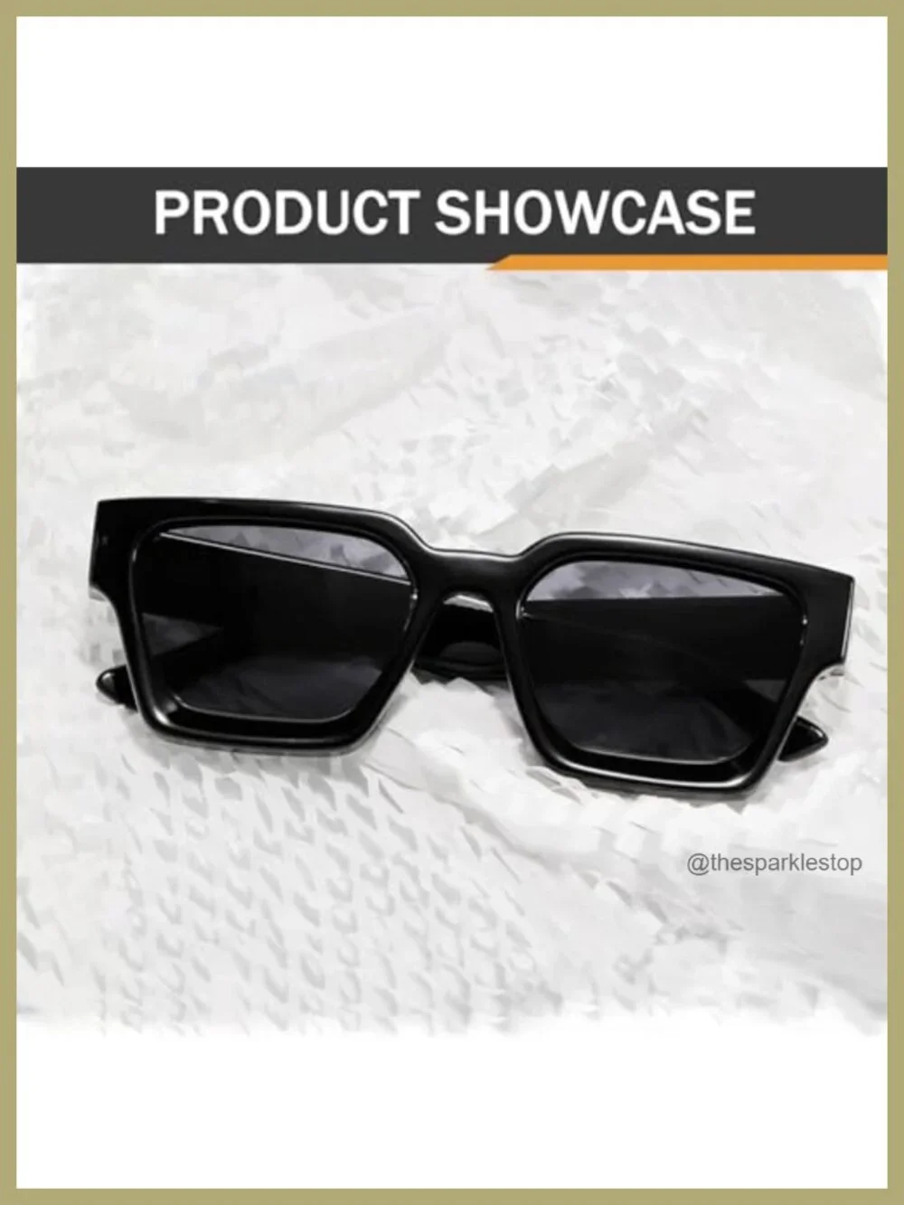 Retro Square Polarized Sunglasses UV400 Rectangle Chunky Shades